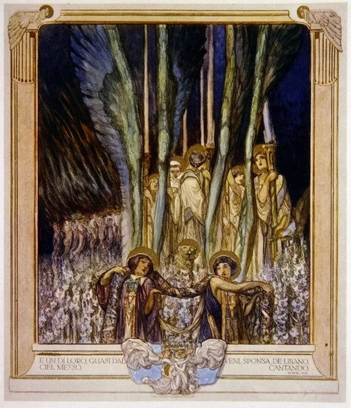 Illustrazione dalla Divina Commedia di Dante, Purgatorio, Canto XXX 10